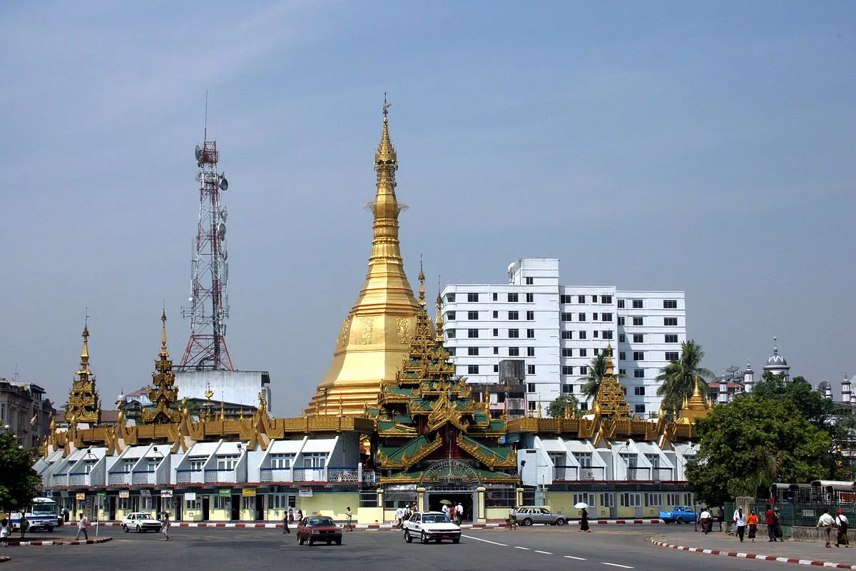 Sule Pagoda in Myanmar, Central Asia | Architecture - Rated 3.5