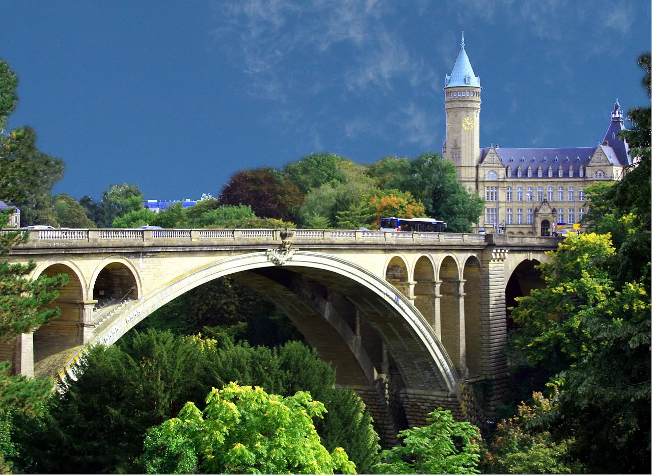 Adolf Bridge in Luxembourg, Europe | Architecture - Rated 3.8