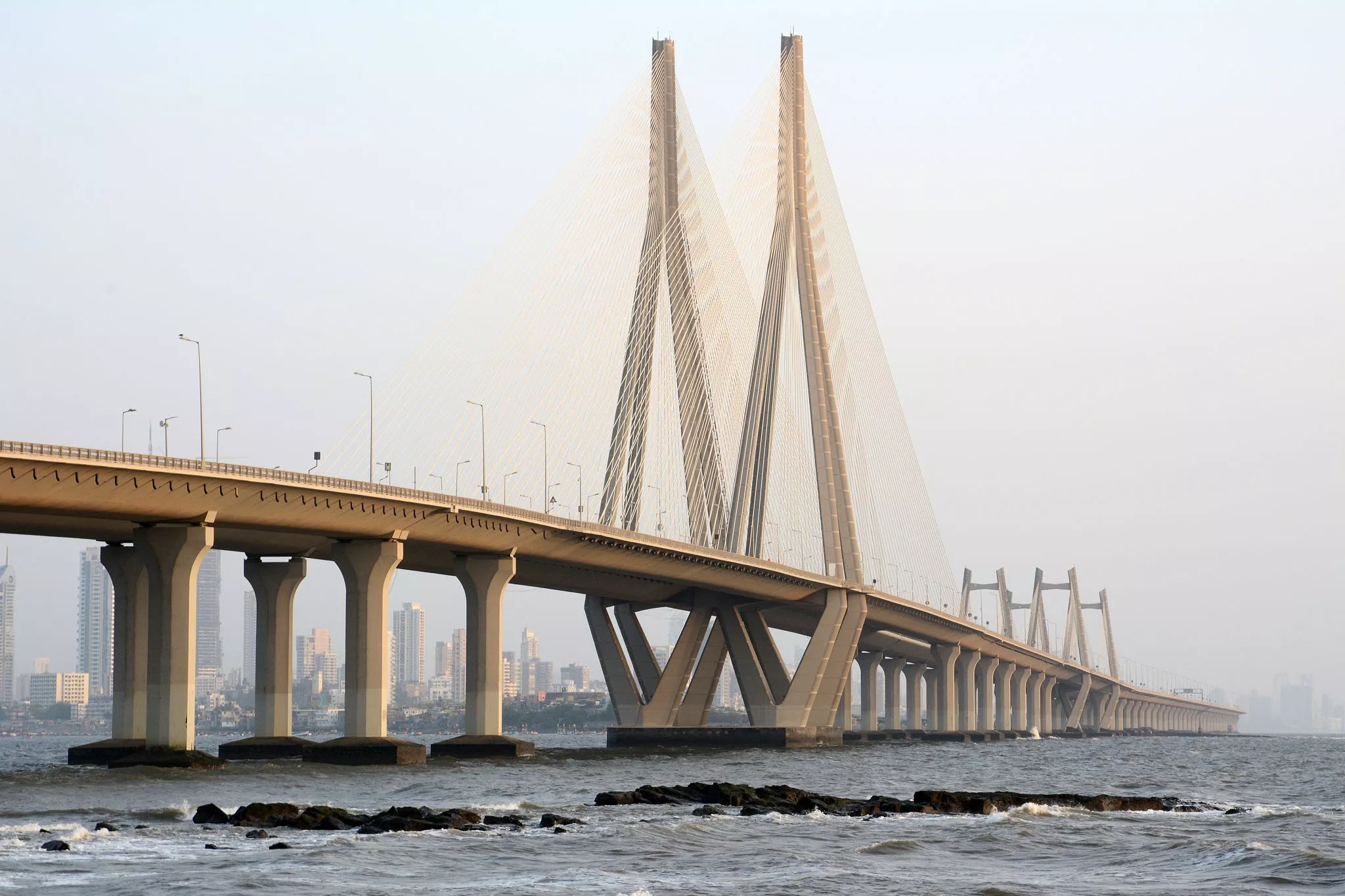 Bandra - Worli Sea Bridge in India, Central Asia | Architecture - Rated 4