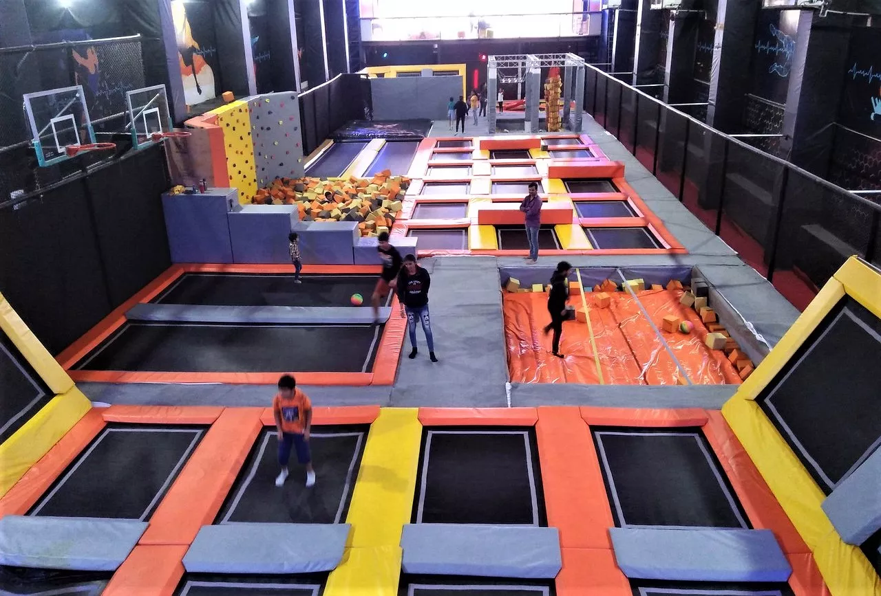 Butterfly Trampoline Park in India, Central Asia | Trampolining - Rated 6.6