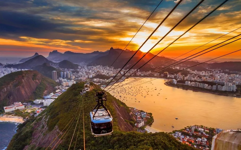 Cableway in Brazil, South America  - Rated 9.8