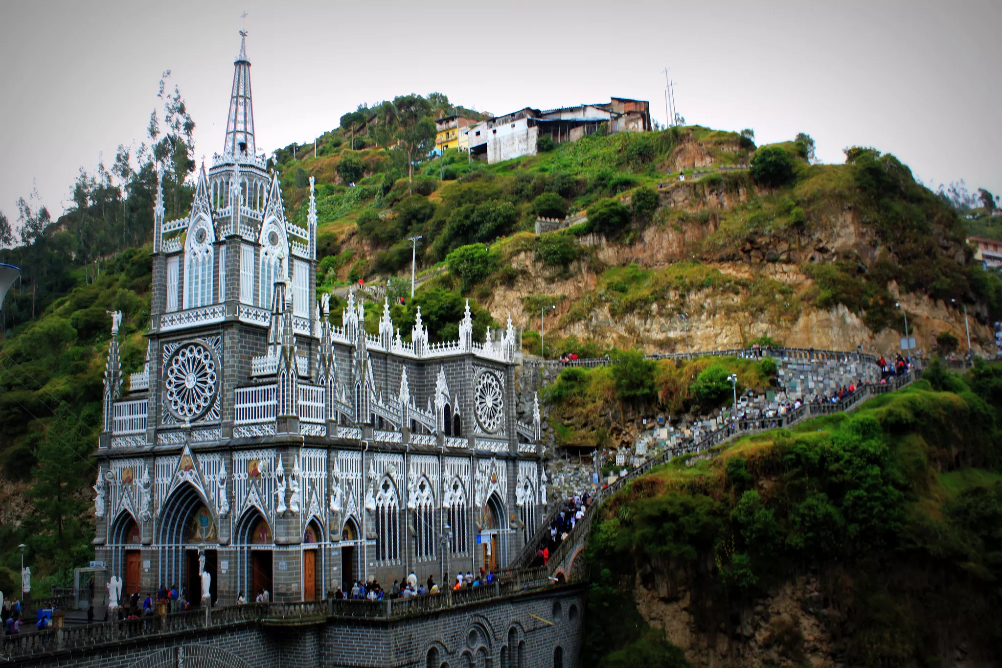 Church of Las Lajas in Colombia, South America | Architecture - Rated 4