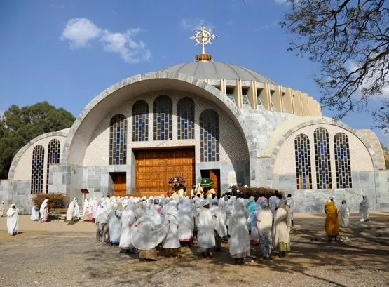 Church of Mary of Zion in Axum in Ethiopia, Africa | Architecture - Rated 0.8