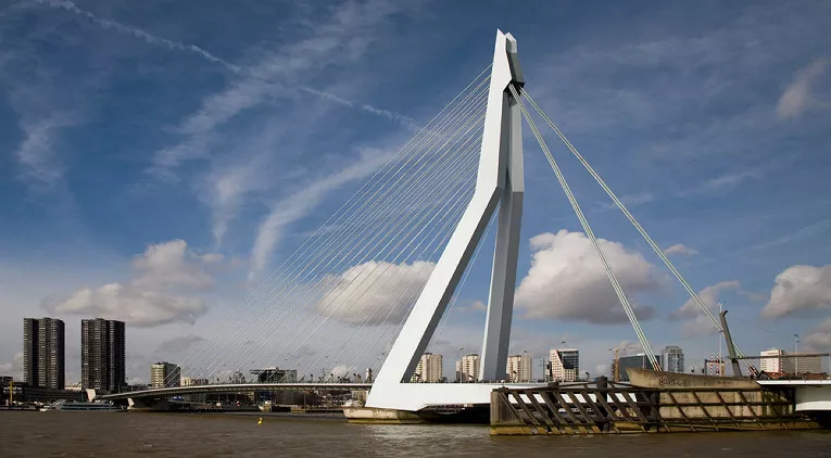 Erasmus Bridge in Netherlands, Europe | Architecture - Rated 3.9
