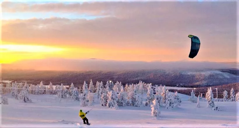 Aloha Snowkite in Finland, Europe | Snowkiting - Rated 0.6