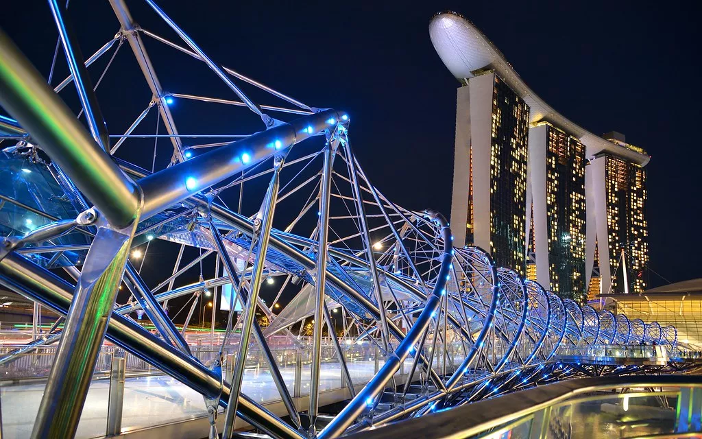Helix Bridge in Singapore, Central Asia | Architecture - Rated 3.9