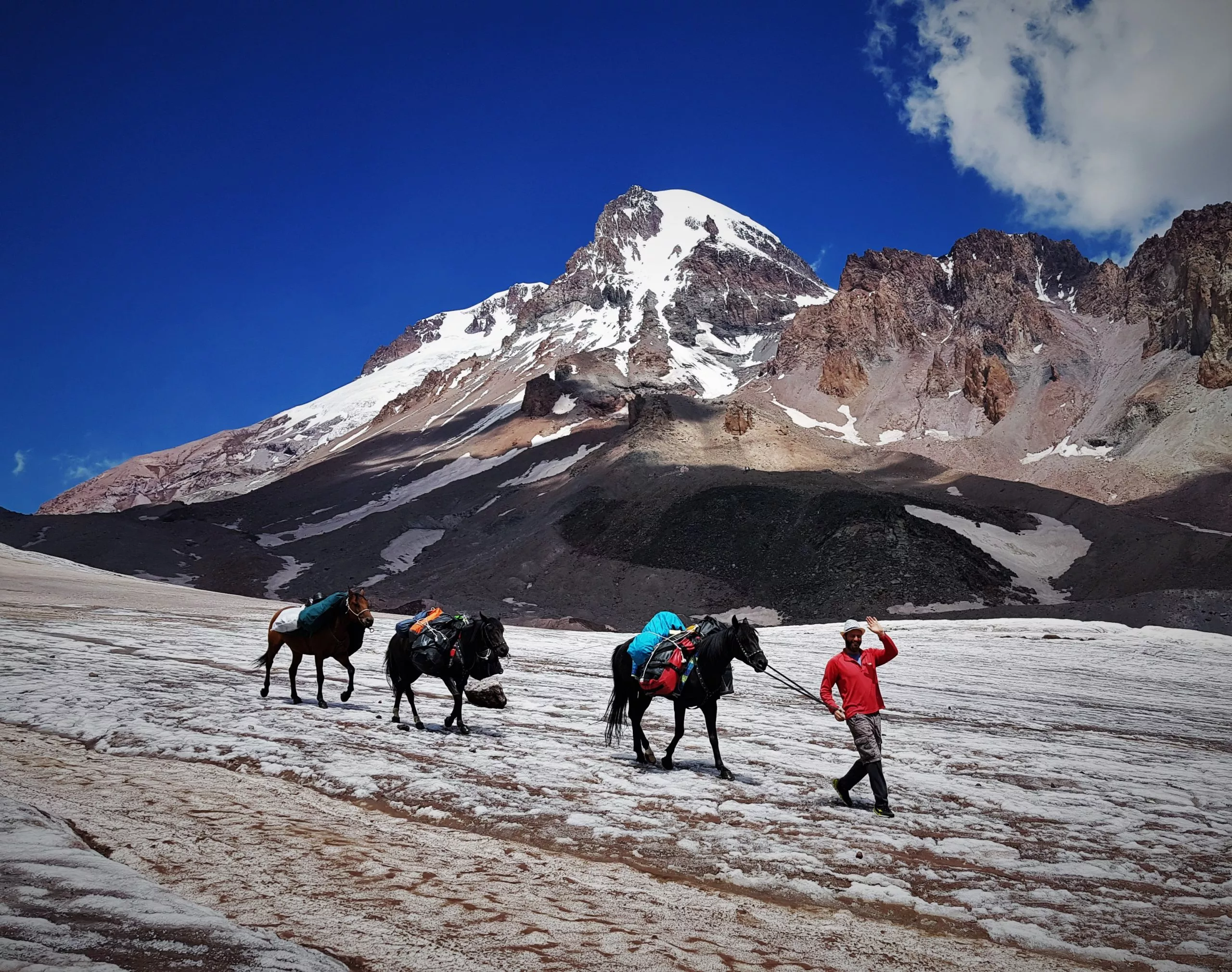 Kazbeki to Gergeti Glacier in Georgia, Europe | Trekking & Hiking - Rated 0.8