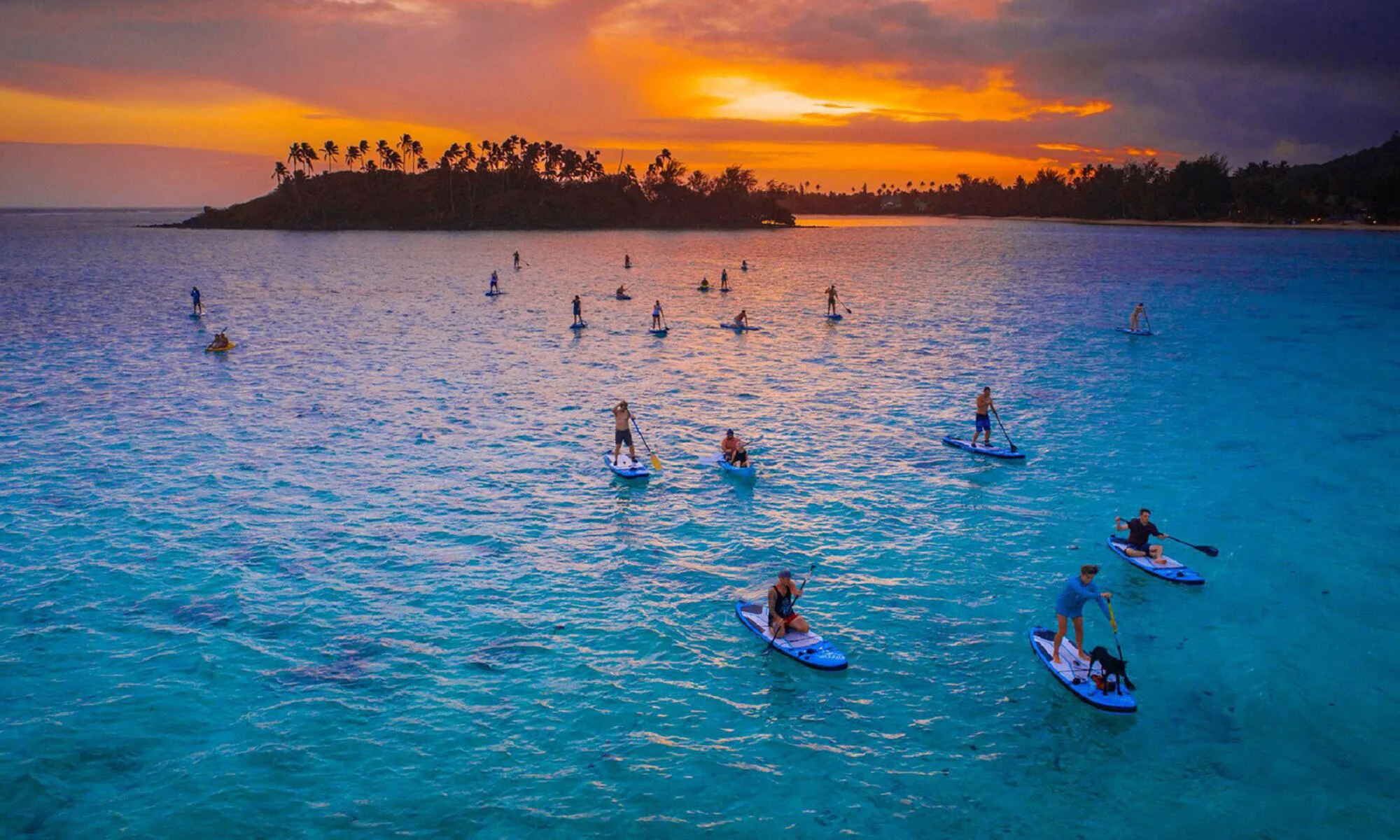 KiteSUP in Cook Islands, Australia and Oceania | Yoga,Kitesurfing - Rated 1.5