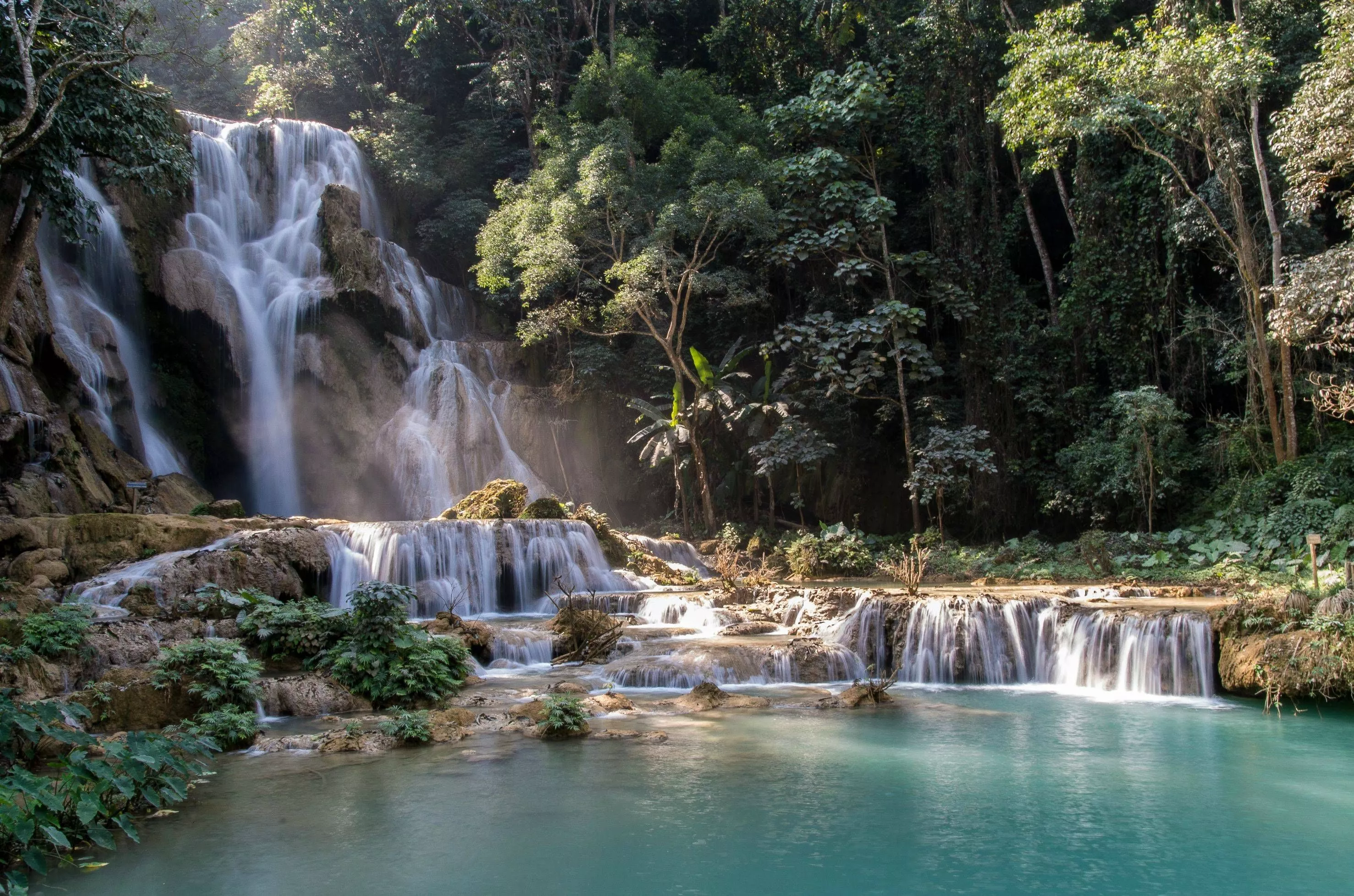Kuang Si Fall in Laos, East Asia | Waterfalls,Trekking & Hiking - Rated 4