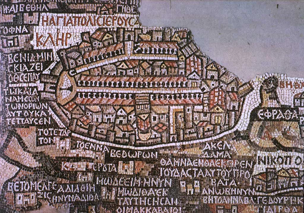 Map of Madaba in Jordan, Middle East | Architecture - Rated 3.6
