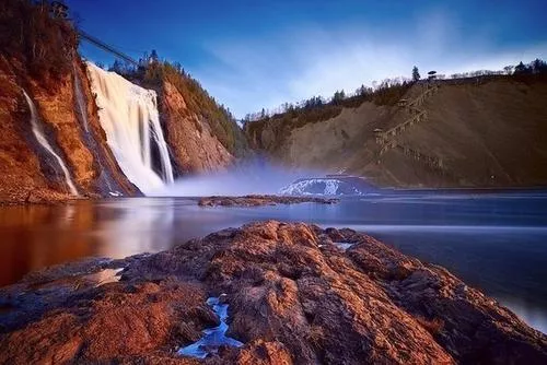 Montmorency Waterfall in Canada, North America | Waterfalls - Rated 4.5