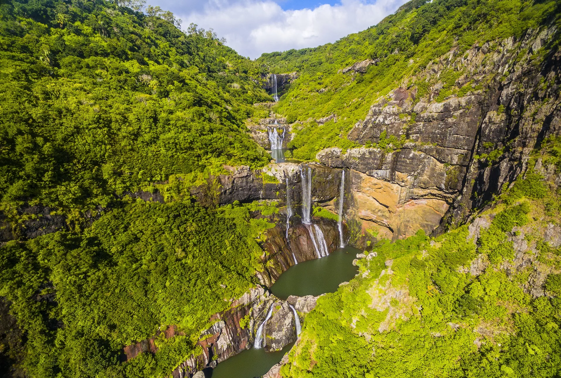 Tamarind Falls in Mauritius, Africa | Trekking & Hiking - Rated 0.8