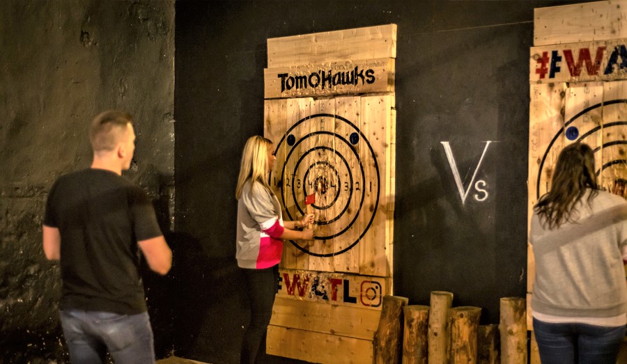 Tom O' Hawks Indoor Axe Throwing Galway in Ireland, Europe | Knife Throwing - Rated 1.1