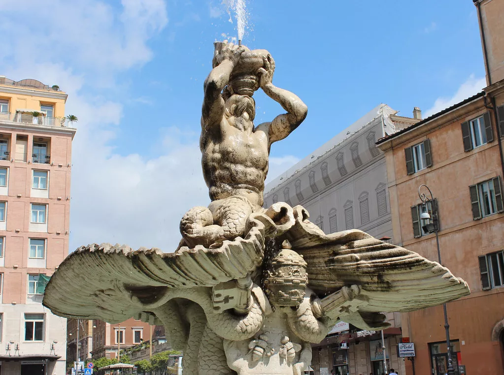 Triton Fountain in Italy, Europe | Architecture - Rated 3.8