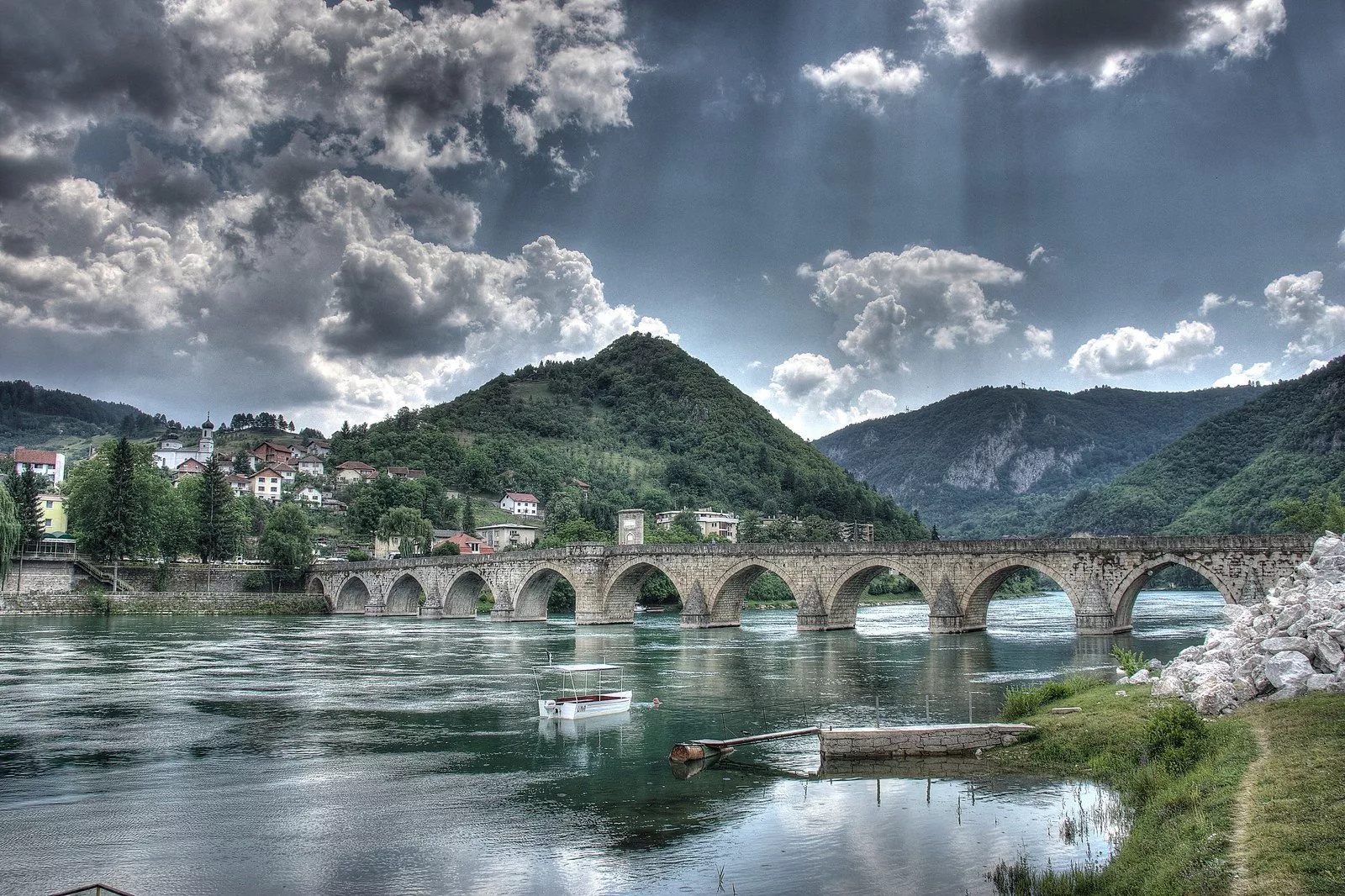 Visegrad Bridge in Bosnia and Herzegovina, Europe | Architecture - Rated 4
