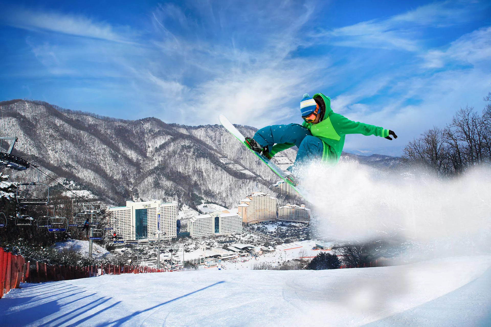 Vivaldi Park’s in South Korea, East Asia | Snowboarding,Skiing,Snowmobiling - Rated 6.1