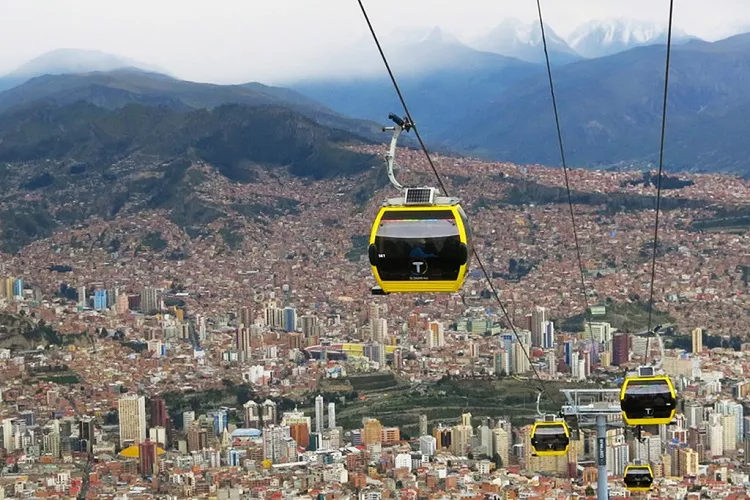 Teleferico Station Plaza La Paz in Bolivia, South America | Cable Cars - Rated 3.3