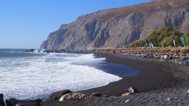 Kamari Black Pebble Beach in Greece, Europe | Beaches - Rated 3.8