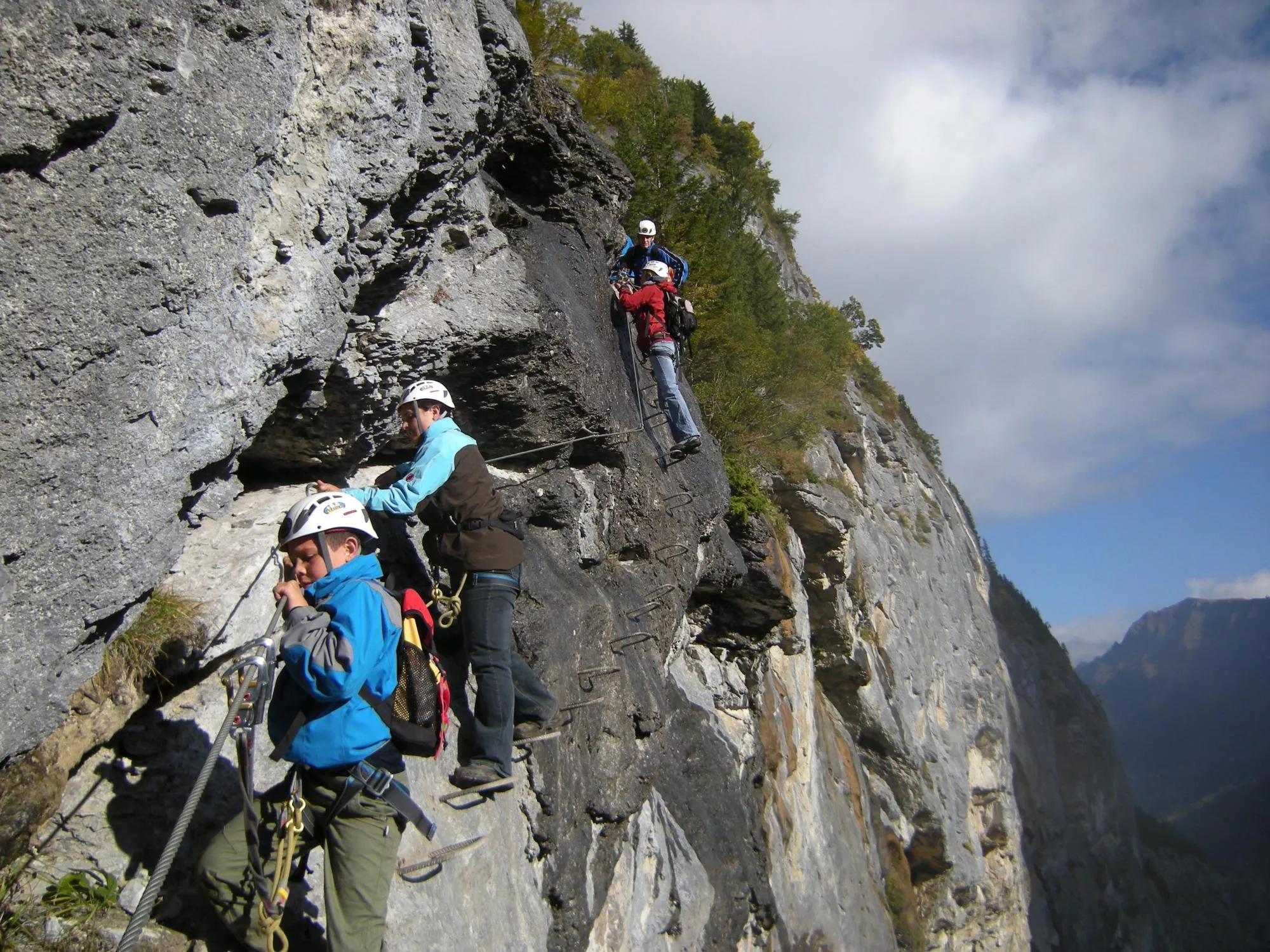 Klettersteig Murren-Gimmelwald in Switzerland, Europe | Ice Climbing,Climbing - Rated 1.1