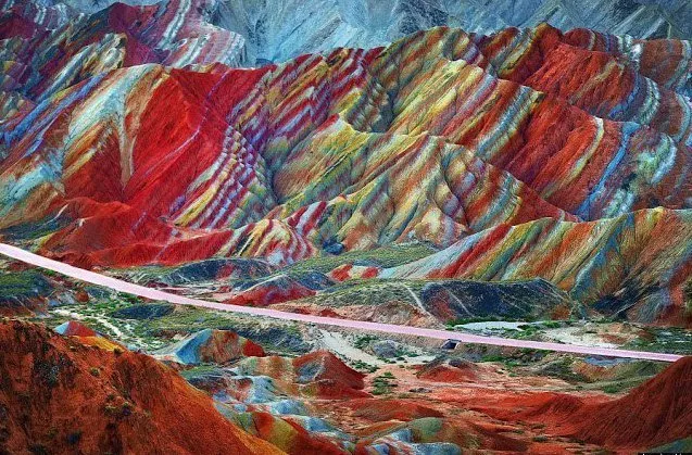 Rainbow Mountains in China, East Asia | Mountains - Rated 6.7