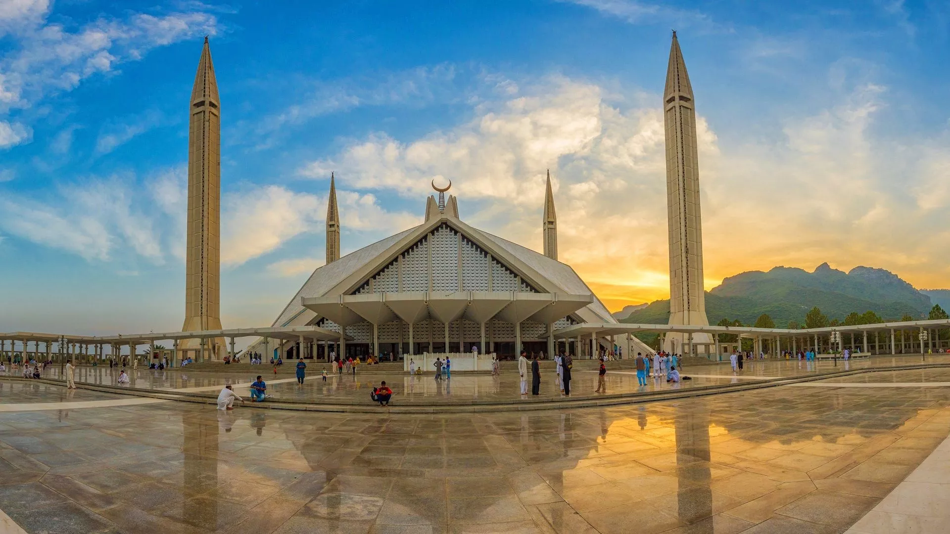 Faisal Mosque in Pakistan, South Asia | Architecture - Rated 5