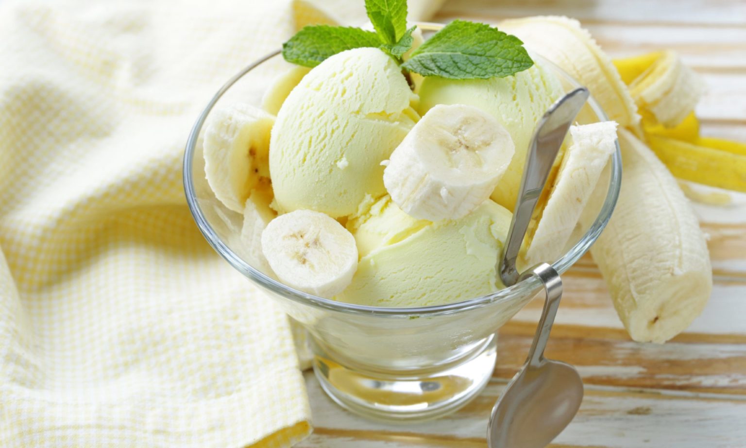 Веганское банановое мороженое