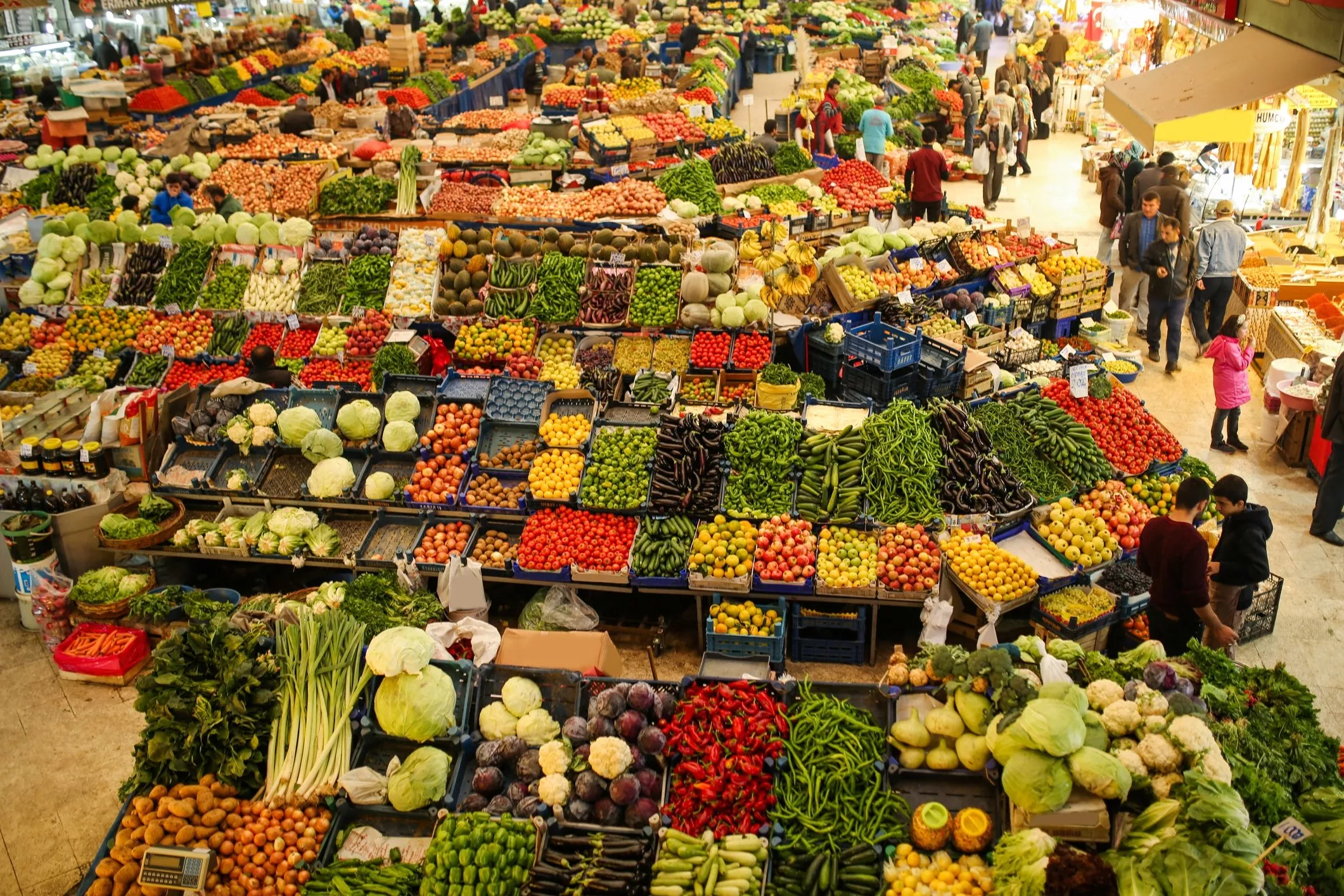 Women's Bazaar in Turkey, central_asia | Spices,Groceries,Sweets,Fruit & Vegetable,Herbs - Country Helper