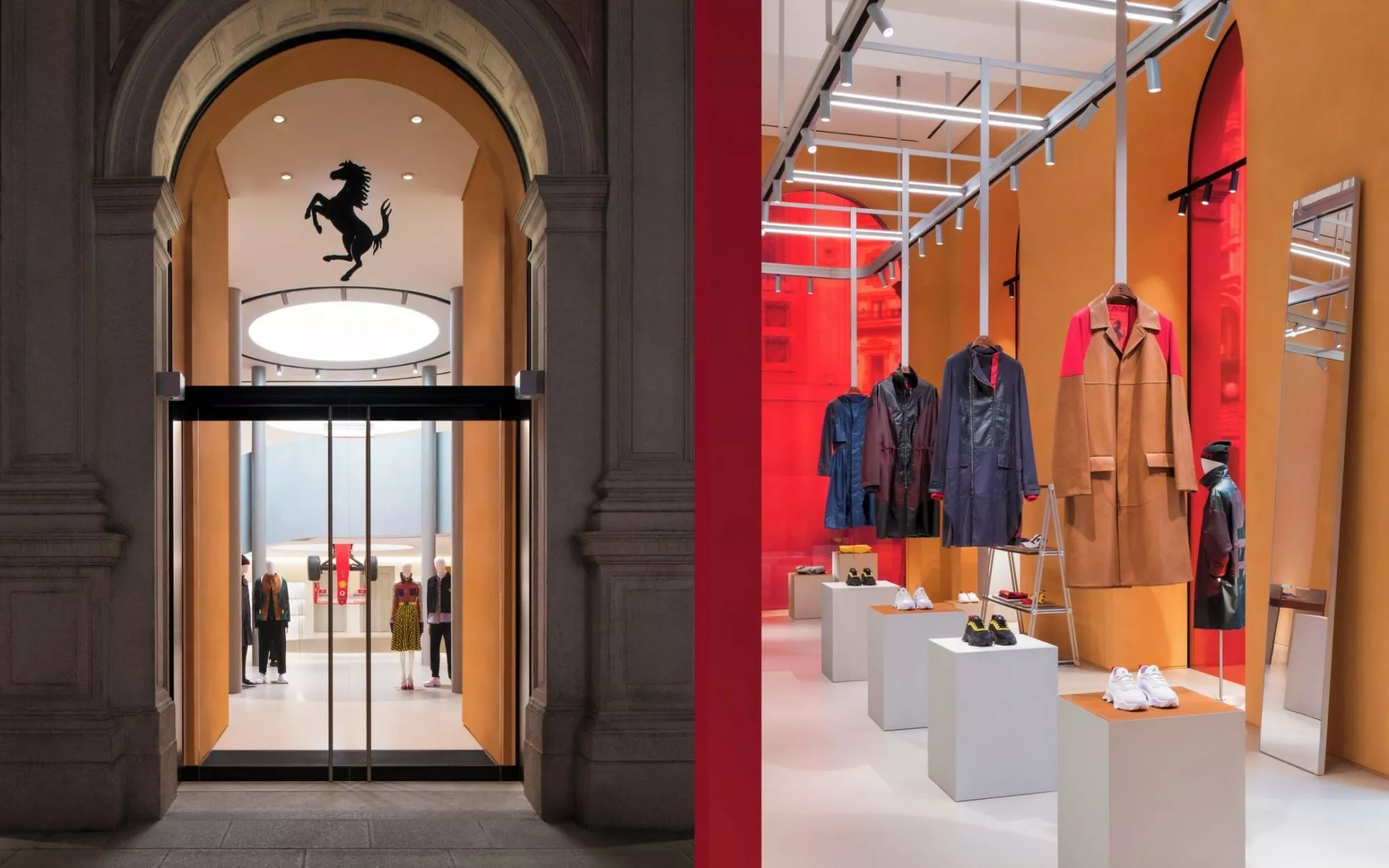 Ferrari Flagship Store Milano in Italy, europe | Accessories,Clothes - Country Helper