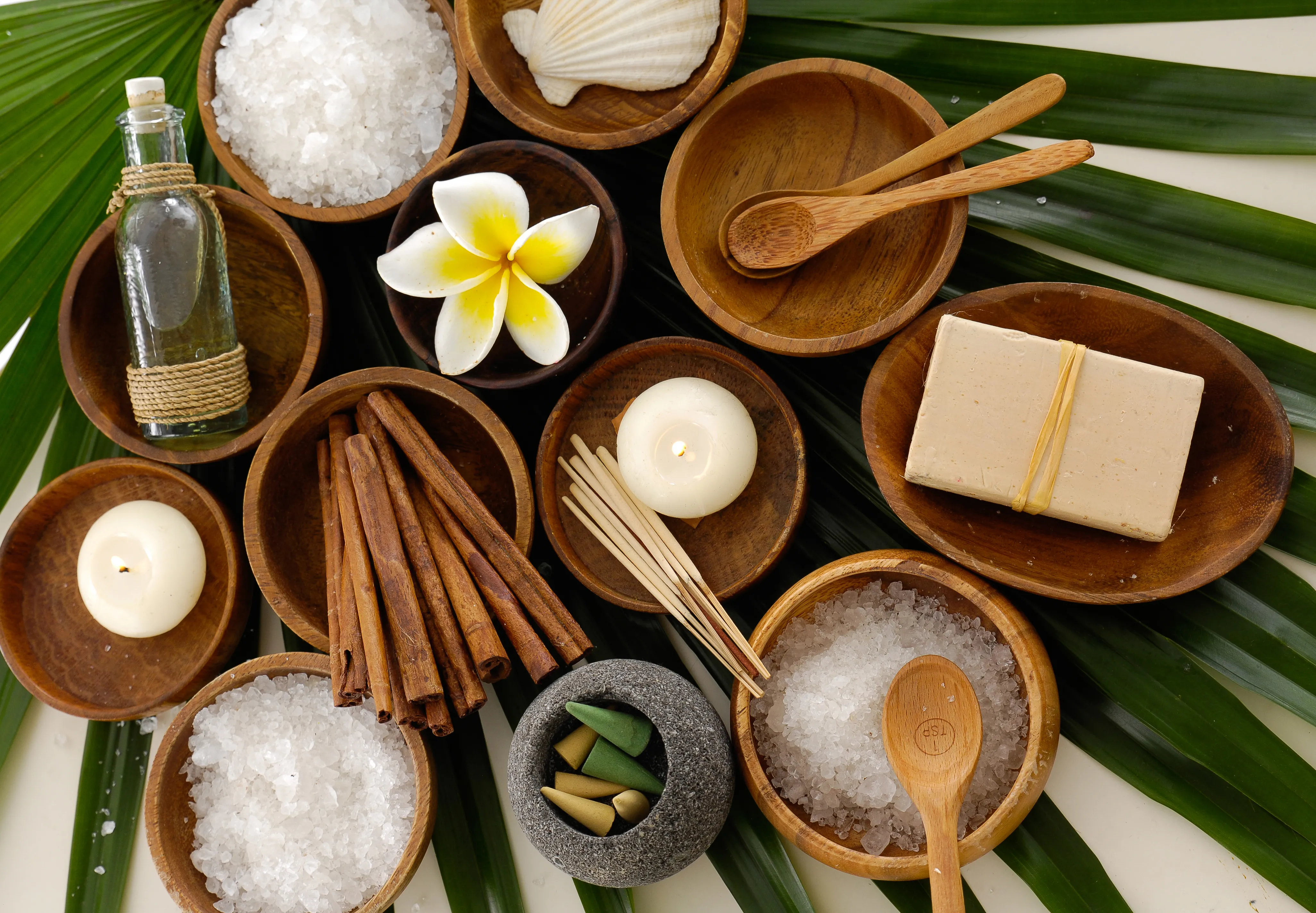 A collection of natural beauty products, including organic skincare essentials, herbal remedies, and handmade cosmetics.
