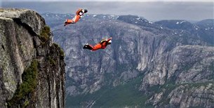 Thor Peak in Canada, Northwest Territories | BASE Jumping - Rated 0.8