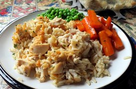 Crack Conch with Peas and Rice - National Main Courses in Bahamas