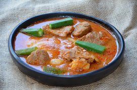 Fufu and Goat Light Soup - National Soups in Ghana