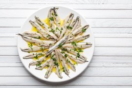 Marinated Anchovies in Olive Oil