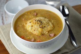 Peas and Dumpling Soup - National Soups in Bahamas
