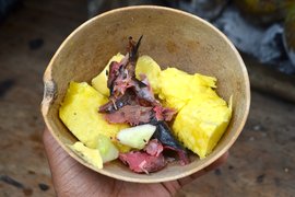 Roasted Breadfruit - National Main Courses in Barbados