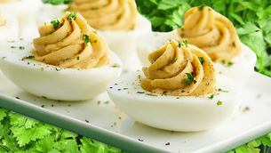Eggs with Duck Liver Pate - National Cold Appetizers in Romania